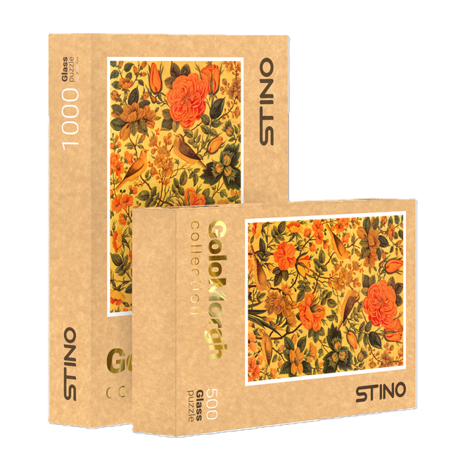 پازل شیشه‌ای گل و مرغ STINO 260pcs 30105